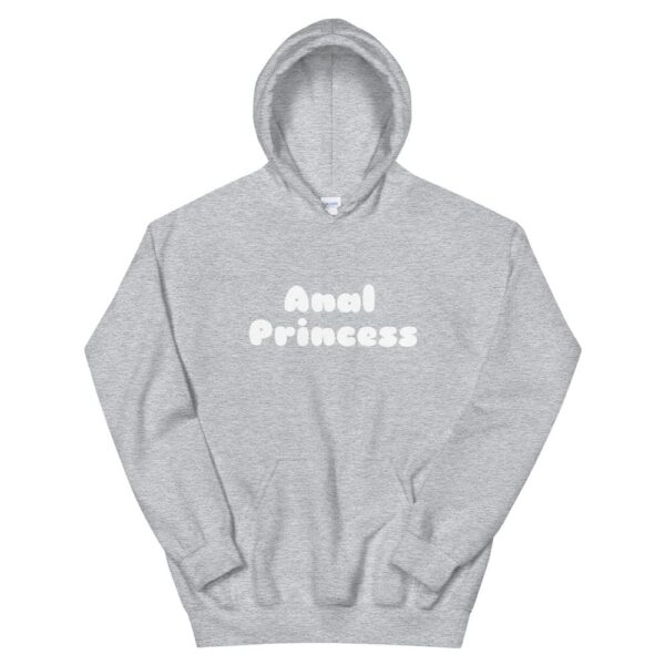 Kinky Cloth Sport Grey / S Anal Princess White Hoodie