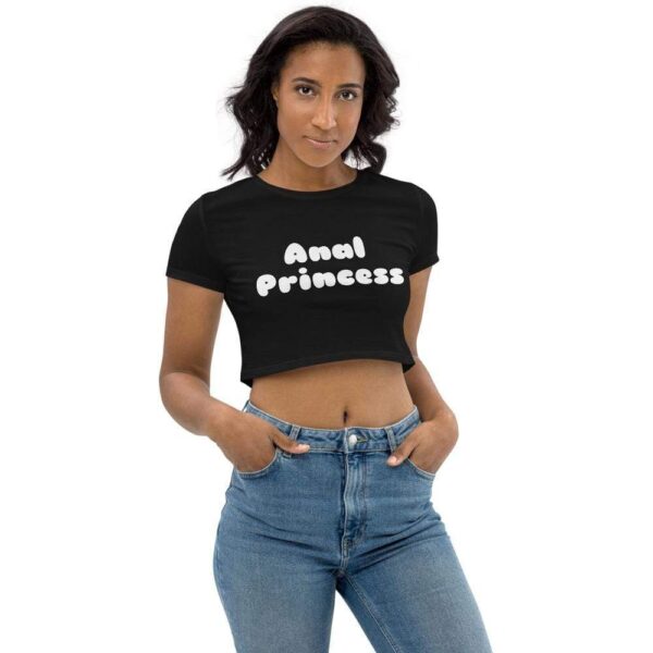 Kinky Cloth Anal Princess White Organic Crop Top