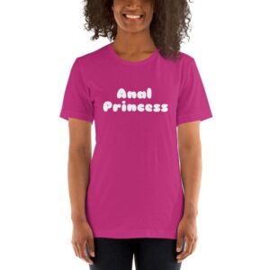 Kinky Cloth Berry / S Anal Princess White T-Shirt