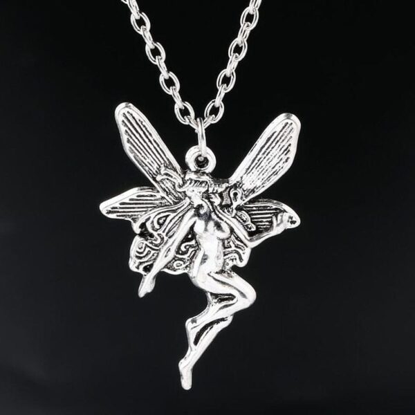 Kinky Cloth Angel Fairy Pendant Necklace