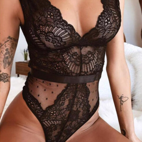 Kinky Cloth 200000362 Angel Lace Lingerie Bodysuit