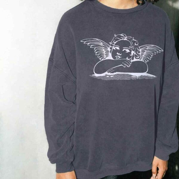 Kinky Cloth 200000348 Angel Print Oversized Sweatshirts