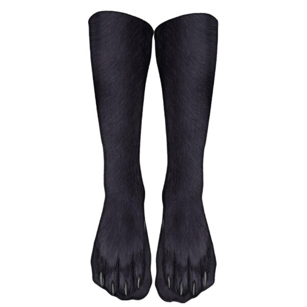 Kinky Cloth 200000866 Style2 / 40CM Animal Paw Printed High Ankle Socks