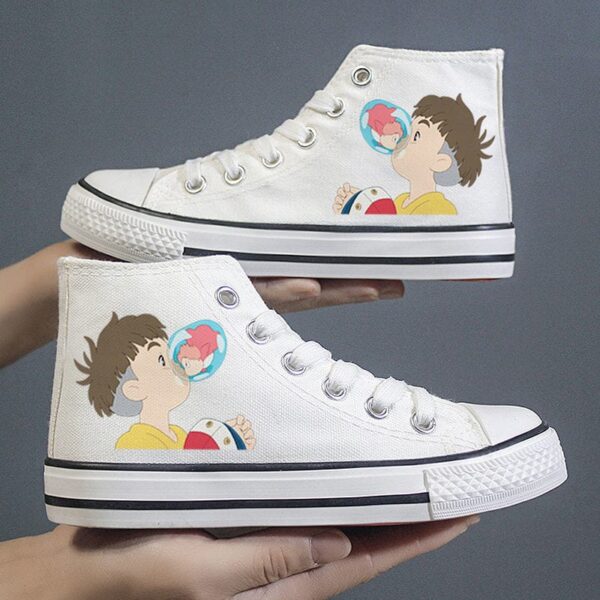 Kinky Cloth 33 / canvas shoes-1 Anime High-Top Canvas Shoes