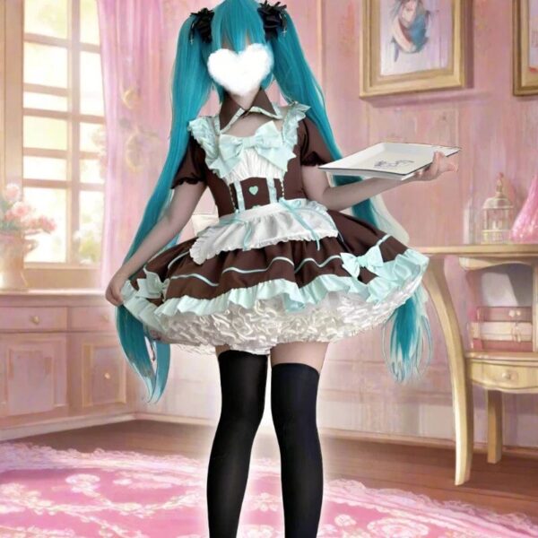 Kinky Cloth Anime Lolita Maid Dress Set