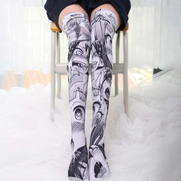 Kinky Cloth 200000702 Anime Pattern Cartoon Printed Socks