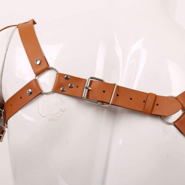 Kinky Cloth 200003585 Arms Caged Chest Harness with O Rings