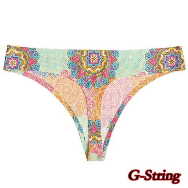 Kinky Cloth J1 / M / 1pc Aztec Print Seamless Thongs Panties