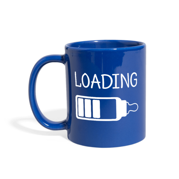 SPOD Full Color Mug royal blue Baby Bottle Loading Mug