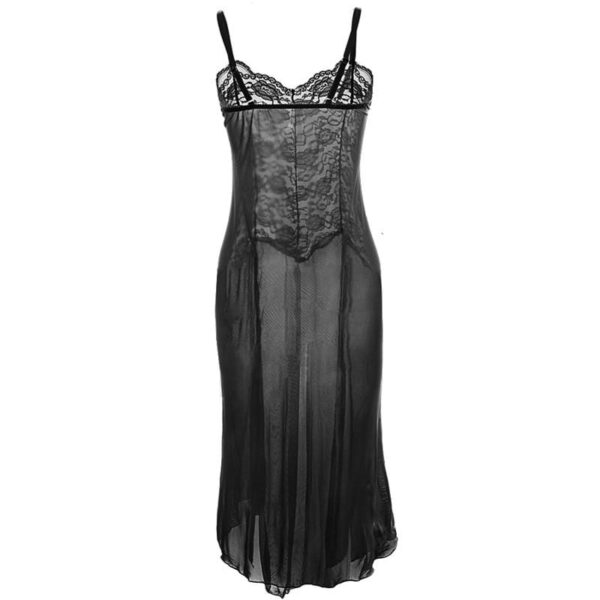 Kinky Cloth 200001895 Babydoll Long Transparent Lace Dress