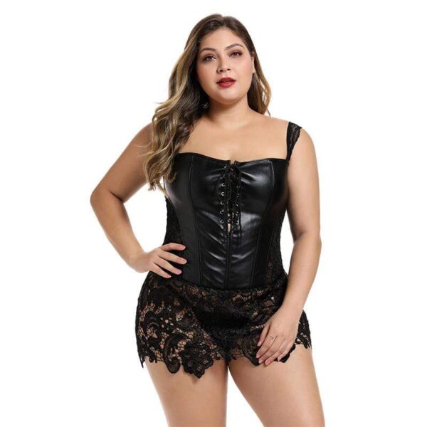 Kinky Cloth 200001885 Back Zipper Lace Up Front Corset Dress