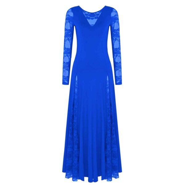 Kinky Cloth 200306145 Royal Blue / L Ballroom Dance Long Lace Dress