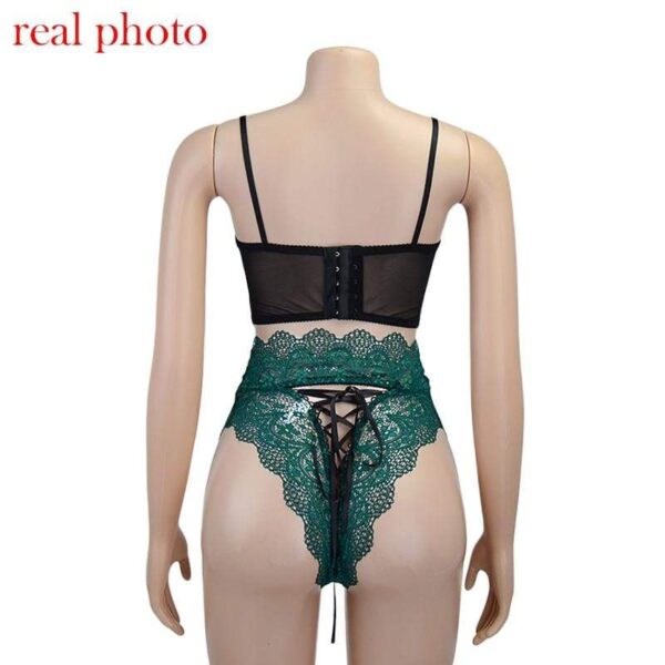 Kinky Cloth 3120601 Bandage Lace High Waist Lingerie Set