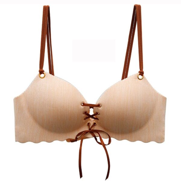 Kinky Cloth Beige / 70A Bandage Seamless Bra