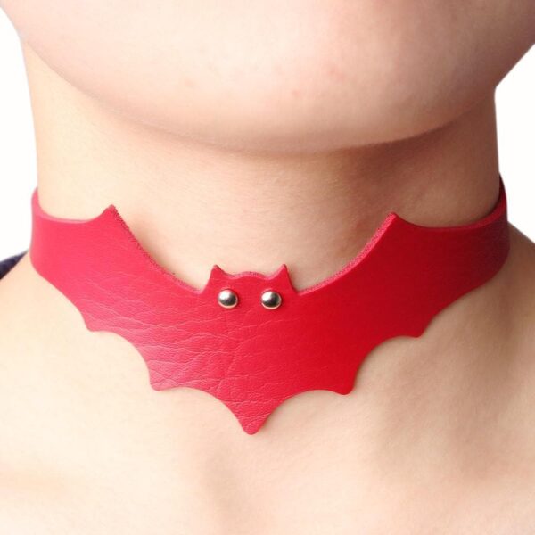 Kinky Cloth necklace Black Bat Choker Necklace