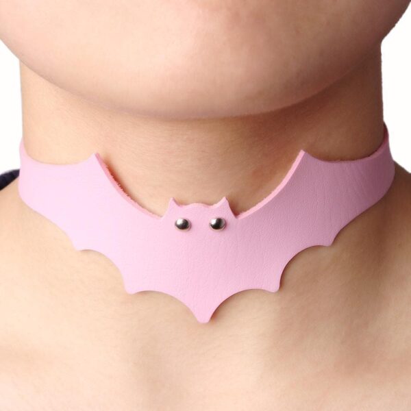 Bat Choker Necklace at Kinky Cloth