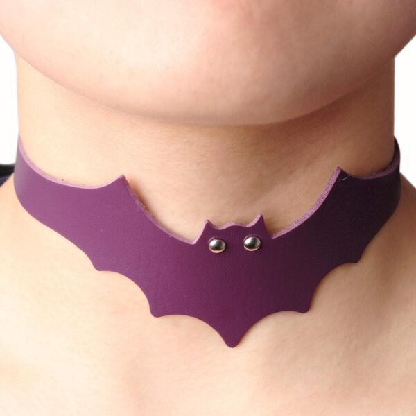 Kinky Cloth necklace Black Bat Choker Necklace