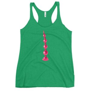 Kinky Cloth Envy / XS Beads Anal Plug Pink Tank Top