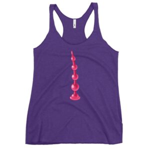 Kinky Cloth Purple Rush / XS Beads Anal Plug Pink Tank Top