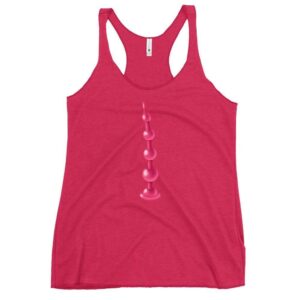 Kinky Cloth Vintage Shocking Pink / XS Beads Anal Plug Pink Tank Top