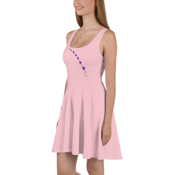 Kinky Cloth Beads Anal Plug Skater Dress