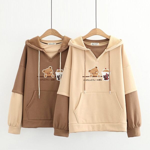 Kinky Cloth Bear Hoodies Pullover