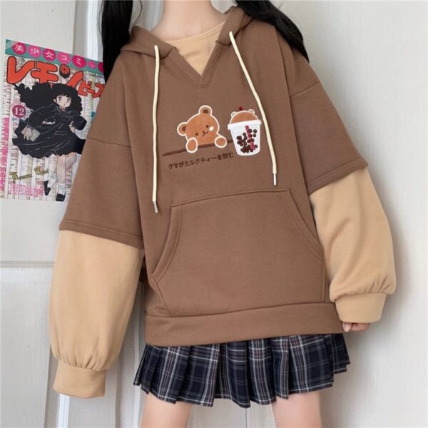 Kinky Cloth Bear Pullover Hoodies