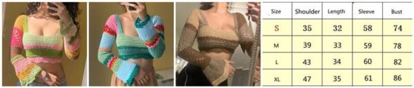 Kinky Cloth Bell Sleeve Crochet Crop Top