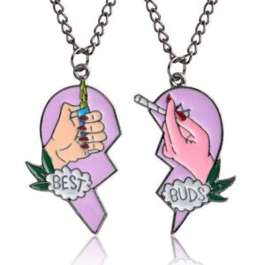 Kinky Cloth Necklace Best Buds Stoner Friendship Necklace Set