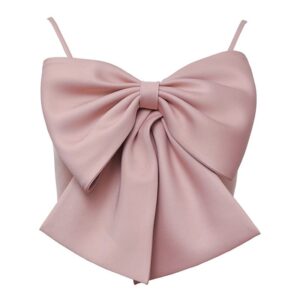 Kinky Cloth Big Patchwork Bowknot Camis