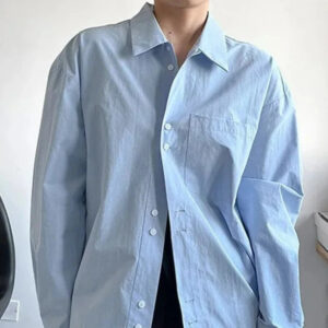 Kinky Cloth Blue / M Big Size Long Sleeve Lapel