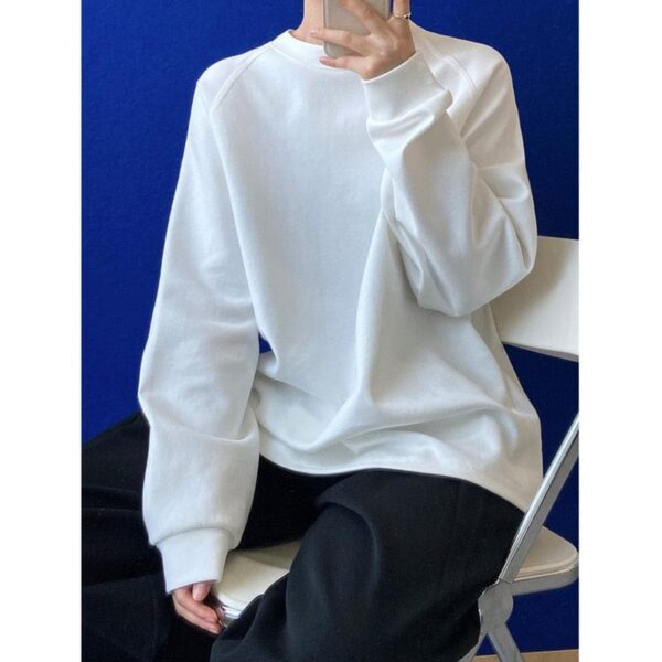 Kinky Cloth White / M Big Size Long Sleeve Shirt