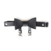 Kinky Cloth 200001886 Black Bow Double Clip Garter Belt