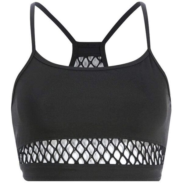 Kinky Cloth 200000790 Black / L Black Camis Fishnet Crop Top