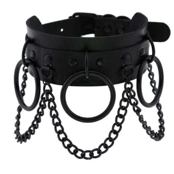 Kinky Cloth 200000162 Black Black Metal L'esclave Punk Collar