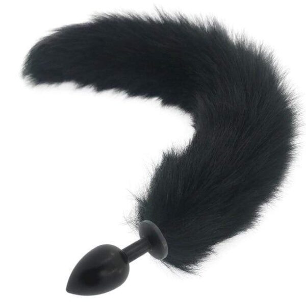 Kinky Cloth Accessories Black Wolf Long Tail Plug