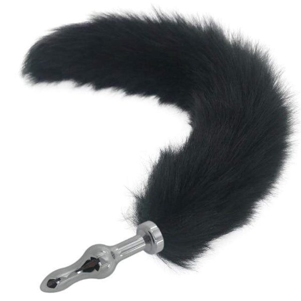 Kinky Cloth Accessories Black Wolf Long Tail Plug