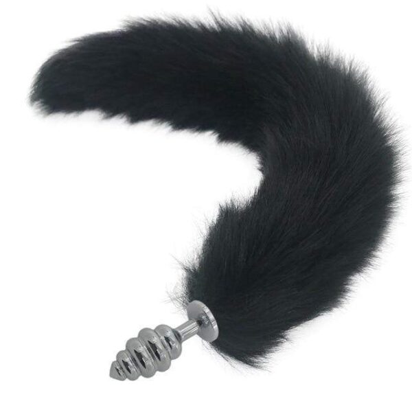 Kinky Cloth Accessories Black Wolf Long Tail Plug