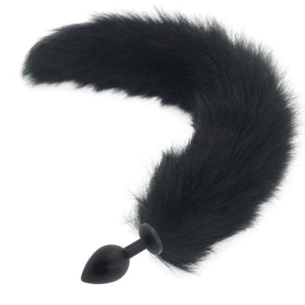 Kinky Cloth Accessories Black Wolf Long Tail Plug