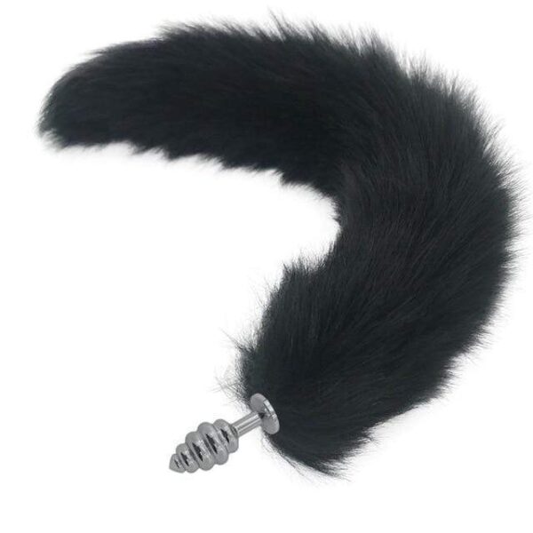 Kinky Cloth Accessories Black Wolf Long Tail Plug