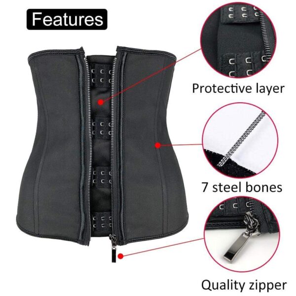 Kinky Cloth Black Zipper Waist Trainer