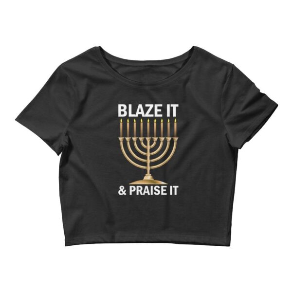 Kinky Cloth Black / XS/SM Blaze It & Praise It Cropped Top