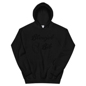 Kinky Cloth Black / S Blowjob Bib Black Hoodie