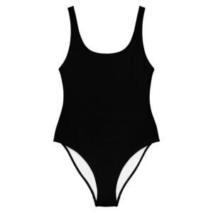 Kinky Cloth XS Blowjob Bib Black One-Piece Swimsuit