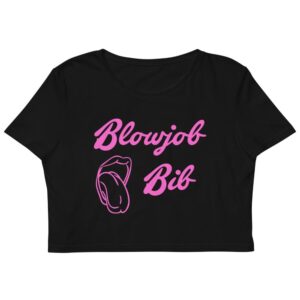 Kinky Cloth XS Blowjob Bib Pink Organic Crop Top