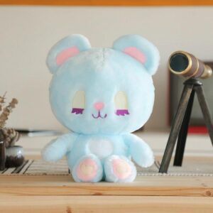 Kinky Cloth 200001420 Blue Long Lash Plushie Bear