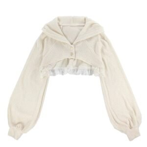 Kinky Cloth Cardigan / S Bow Lace Mini Lolita Dress