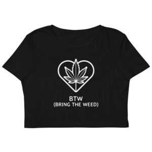 Kinky Cloth XS Bring the Weed Organic Crop Top