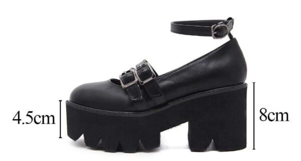 Kinky Cloth 200001012 Buckle Strap Platform Shoes