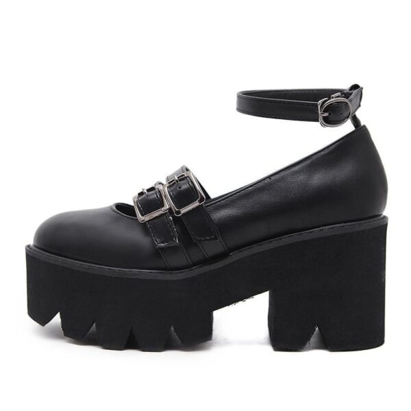 Kinky Cloth 200001012 Buckle Strap Platform Shoes